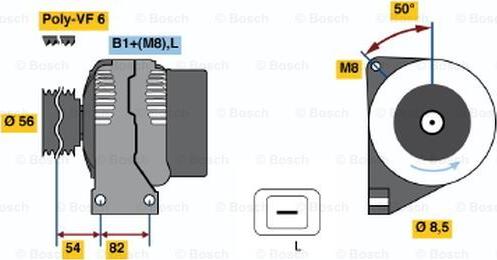 BOSCH 0 124 515 019 - Alternatore www.autoricambit.com