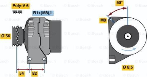 BOSCH 0 124 515 017 - Alternatore www.autoricambit.com