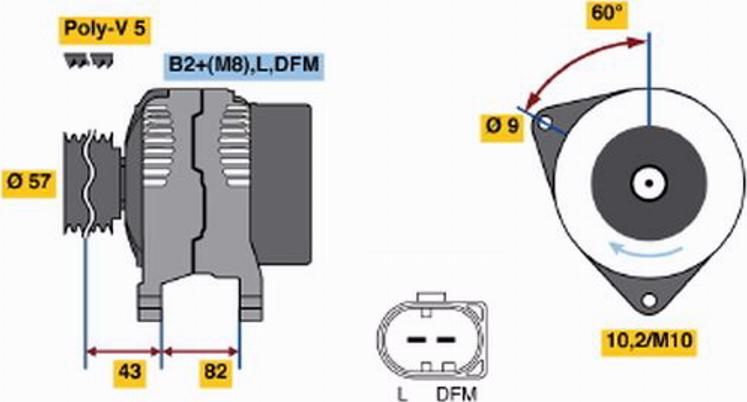 BOSCH 0 124 515 034 - Alternatore www.autoricambit.com