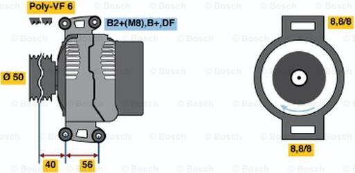 BOSCH 0 124 515 115 - Alternatore www.autoricambit.com