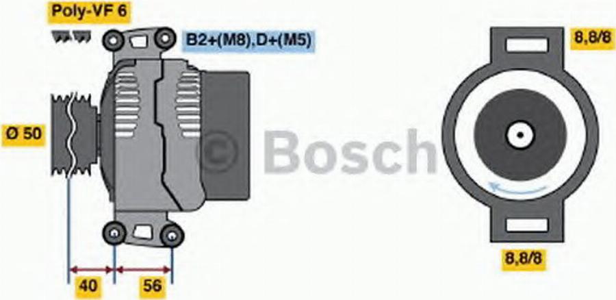 BOSCH 0 124 515 118 - Alternatore www.autoricambit.com