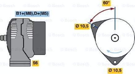 BOSCH 0 124 515 126 - Alternatore www.autoricambit.com