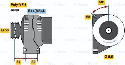 BOSCH 0 124 625 024 - Alternatore www.autoricambit.com