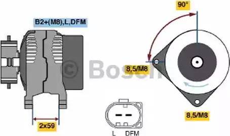 BOSCH 0 124 615 031 - Alternatore www.autoricambit.com