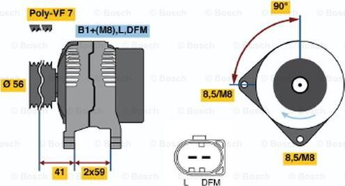 BOSCH 0 986 047 450 - Alternatore www.autoricambit.com