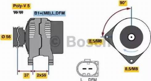 BOSCH 0124615021 - Alternatore www.autoricambit.com