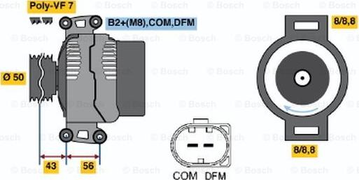 BOSCH 0 986 047 710 - Alternatore www.autoricambit.com