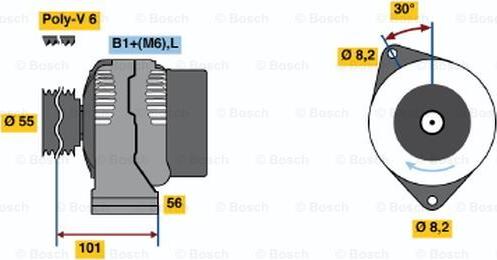 BOSCH 0 124 325 089 - Alternatore www.autoricambit.com