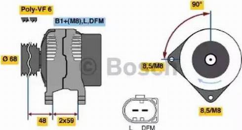 BOSCH 0 124 325 088 - Alternatore www.autoricambit.com