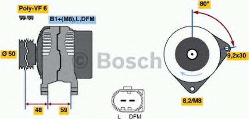 BOSCH 0124325142 - Alternatore www.autoricambit.com