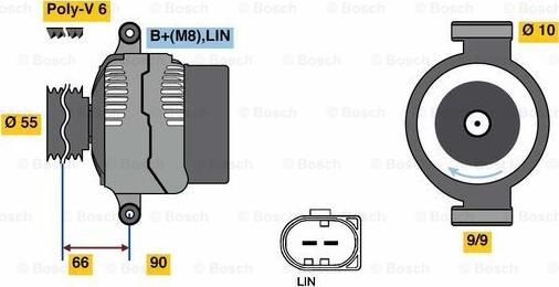 BOSCH 0 125 711 047 - Alternatore www.autoricambit.com