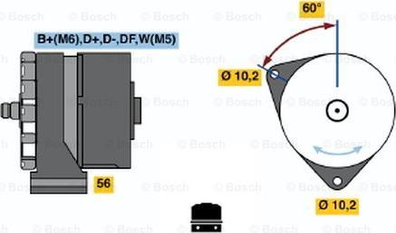 BOSCH 0 120 450 015 - Alternatore www.autoricambit.com