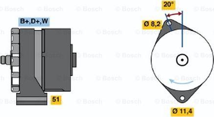 BOSCH 0 120 469 523 - Alternatore www.autoricambit.com