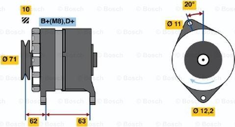 BOSCH 0 120 469 666 - Alternatore www.autoricambit.com