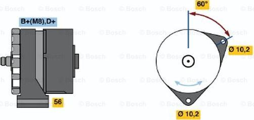 BOSCH 0 120 469 684 - Alternatore www.autoricambit.com