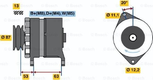 BOSCH 0 120 469 010 - Alternatore www.autoricambit.com