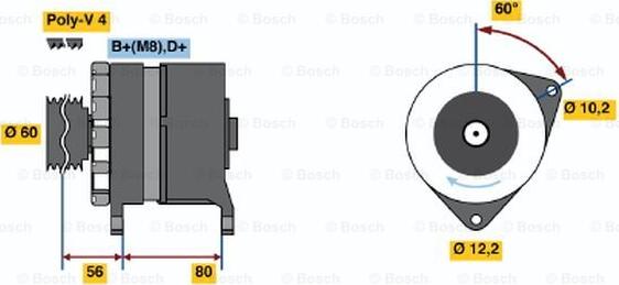 BOSCH 0 120 469 029 - Alternatore www.autoricambit.com