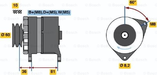 BOSCH 0 120 469 899 - Alternatore www.autoricambit.com