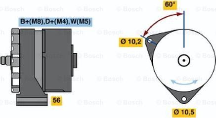 BOSCH 0 120 468 066 - Alternatore www.autoricambit.com