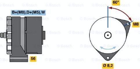 BOSCH 0 120 468 080 - Alternatore www.autoricambit.com