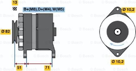 BOSCH 0 120 468 130 - Alternatore www.autoricambit.com