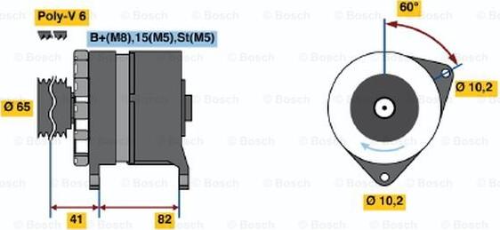 BOSCH 0 120 468 127 - Alternatore www.autoricambit.com