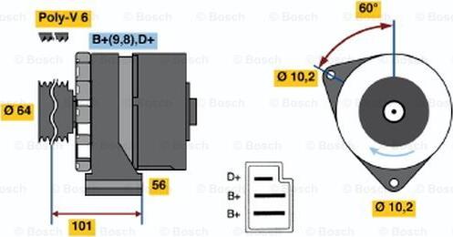 BOSCH 0 986 033 720 - Alternatore www.autoricambit.com