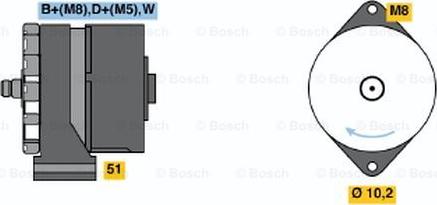 BOSCH 0 120 484 011 - Alternatore www.autoricambit.com