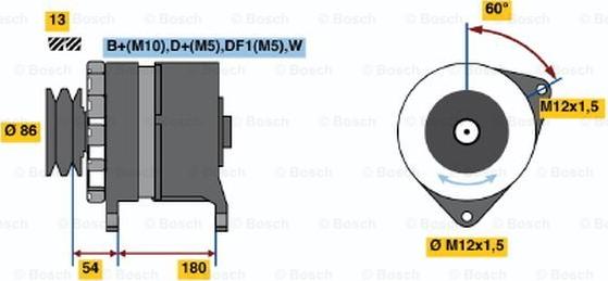 BOSCH 0 120 689 554 - Alternatore www.autoricambit.com