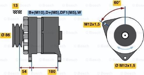 BOSCH 0 120 689 556 - Alternatore www.autoricambit.com