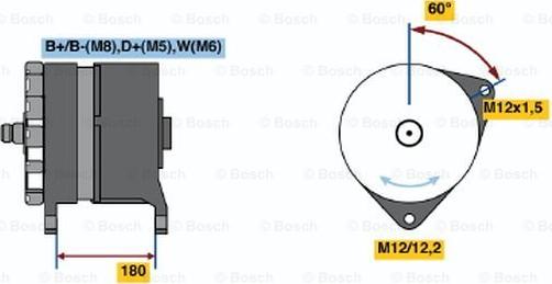 BOSCH 0 120 689 506 - Alternatore www.autoricambit.com