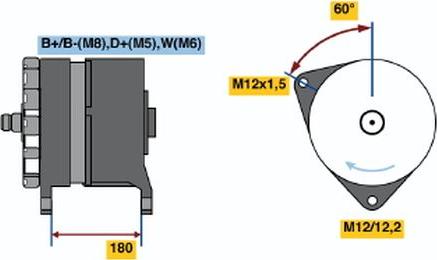 BOSCH 0 120 689 587 - Alternatore www.autoricambit.com