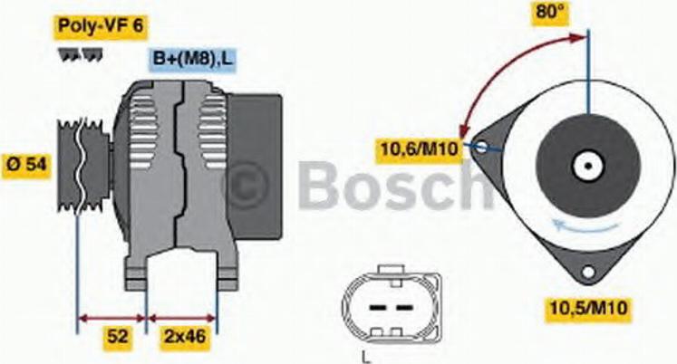 BOSCH 0 121 615 028 - Puleggia cinghia, Alternatore www.autoricambit.com