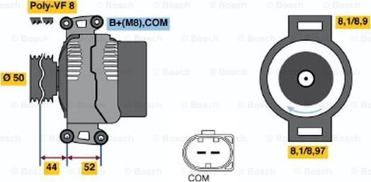 BOSCH 0 986 047 620 - Alternatore www.autoricambit.com