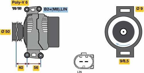 BOSCH 0 121 813 023 - Alternatore www.autoricambit.com