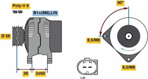 BOSCH 0121715051 - Alternatore www.autoricambit.com