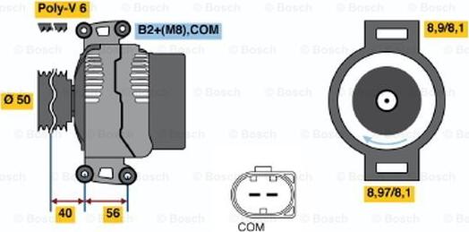 BOSCH 0 121 715 006 - Alternatore www.autoricambit.com