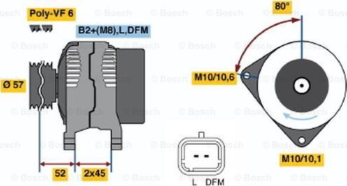 BOSCH 0121715001 - Alternatore www.autoricambit.com