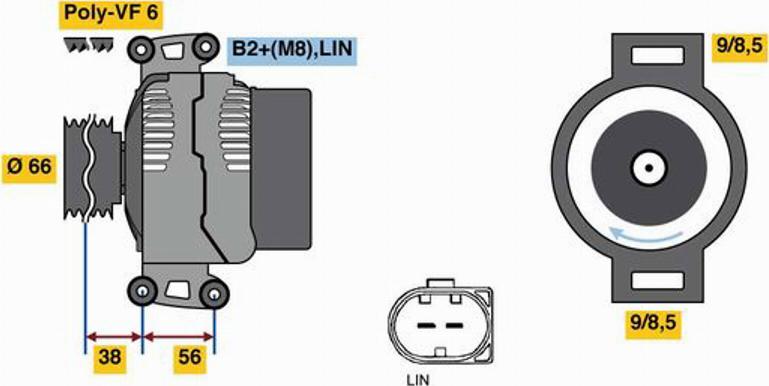 BOSCH 0 121 715 078 - Alternatore www.autoricambit.com