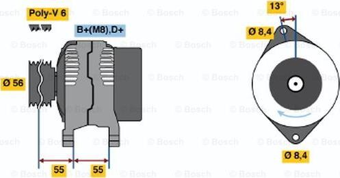 BOSCH 0 986 039 170 - Alternatore www.autoricambit.com