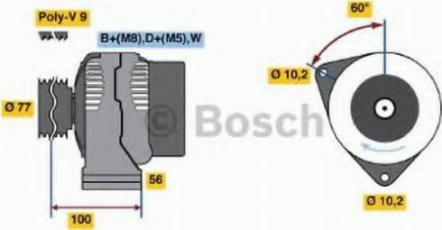 BOSCH 0 123 515 500 - Alternatore www.autoricambit.com