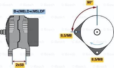 BOSCH 0 123 515 009 - Alternatore www.autoricambit.com