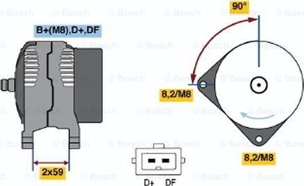 BOSCH 0 123 515 018 - Alternatore www.autoricambit.com