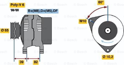 BOSCH 0 123 515 012 - Alternatore www.autoricambit.com