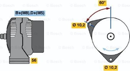 BOSCH 0 123 510 060 - Alternatore www.autoricambit.com