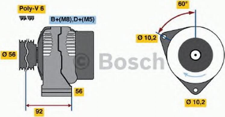 BOSCH 0 123 510 074 - Alternatore www.autoricambit.com