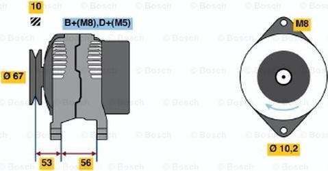 BOSCH 0 986 039 230 - Alternatore www.autoricambit.com