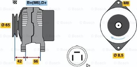 BOSCH 0 123 115 012 - Alternatore www.autoricambit.com