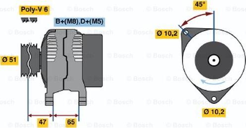 BOSCH 0 986 040 300 - Alternatore www.autoricambit.com