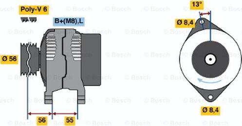 BOSCH 0 123 315 021 - Alternatore www.autoricambit.com